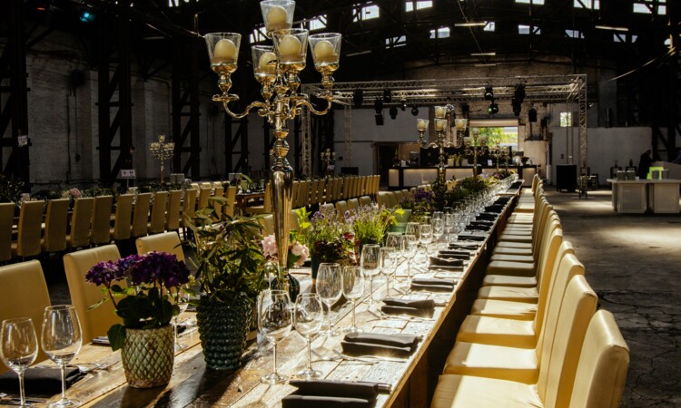 Covered row of tables