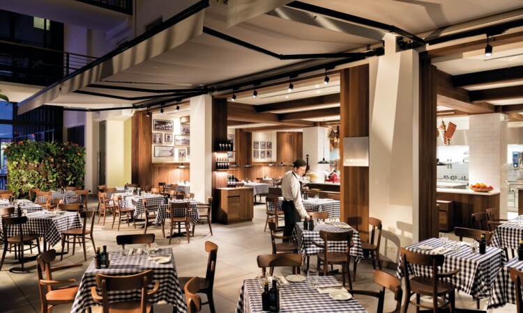 Italian restaurant Portofino with terrace